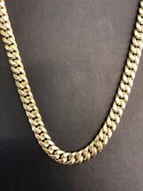 10K Yellow Gold Hollow 9.5mm Miami Cuban Link Chain Necklace 28&quot; - £1,997.54 GBP