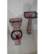 Mexican Talavera Ceramic Toilet Hand Painted  - Motul - - $22,653.58 MXN