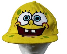 SPONGEBOB Square Pants Fitted Cap Size L Nickelodeon Acrylic / Wool Blend - £13.06 GBP