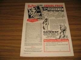 1938 Print Ad Gateway Sporting Goods Fishing,Hunting, Kansas City,MO - £7.30 GBP