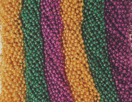 144 Purple Green Gold Mardi Gras Beads Necklaces 12 dozen Lot - £29.26 GBP
