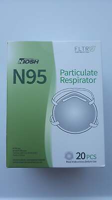 Primary image for Pack of 20 FLTR NIOSH Certified N95 Respirator Face Mask