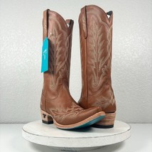 NEW Lane LEXINGTON Brown Cowboy Boots 6.5 Leather Western Cowgirl Snip Toe Tall - £168.67 GBP