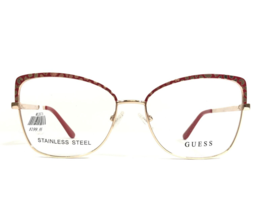 Guess Eyeglasses Frames GU2716 068 Red Gold Cat Eye Full Rim Oversized 56-16-140 - $40.15