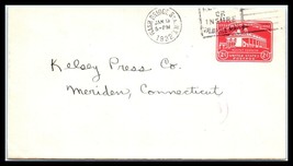 1932 US Cover - Wash Bridge Sta, New York to Meriden, Connecticut U9 - £2.33 GBP