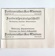 1940 Portenreuther Special Paint Store Advertisement Murnau Germany Impo... - $372.61 MXN