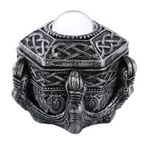 Dragon Claw Holding Crystal Orb Jewelry Keepsake Trinket Box Container F... - $15.98