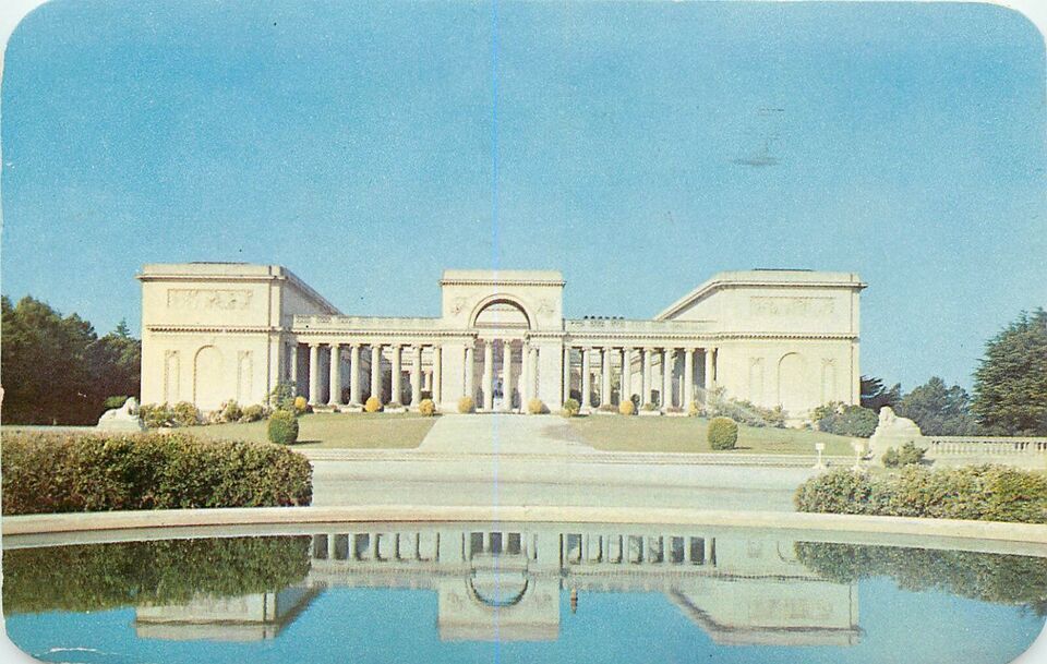 Chrome Postcard CA O257 1959 California Palace of the Legion of Honor Oa... - $3.47