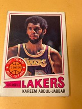 1977/78 Topps Basketball Kareem Abdul Jabbar #1 - £7.83 GBP