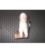 Bisque Kewpie Figurine Traveler Suitcase Umbrella. Depressed mark unread... - $173.25