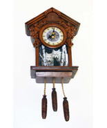 Wolf Art Cuckoo Clock: Timeless Encounter from The Bradford Exchange - £54.93 GBP