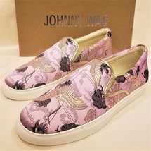 Johnny Was Sneaker Shoes Embroidered Slip-On Sz- 9 Lilac - $169.97