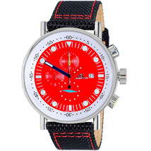 Adee Kaye Men&#39;s Cavalier  Red Dial Watch - AK2267-40RD - £161.87 GBP