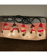 Kurt S Adler 10 Light Set with 5 Melted Plastic Popcorn Snowman String L... - $44.81 CAD