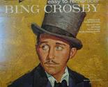 Bing Crosby: Easy To Remember LP VG++ Canada Decca DL 4250 [Vinyl] Crosb... - £7.62 GBP