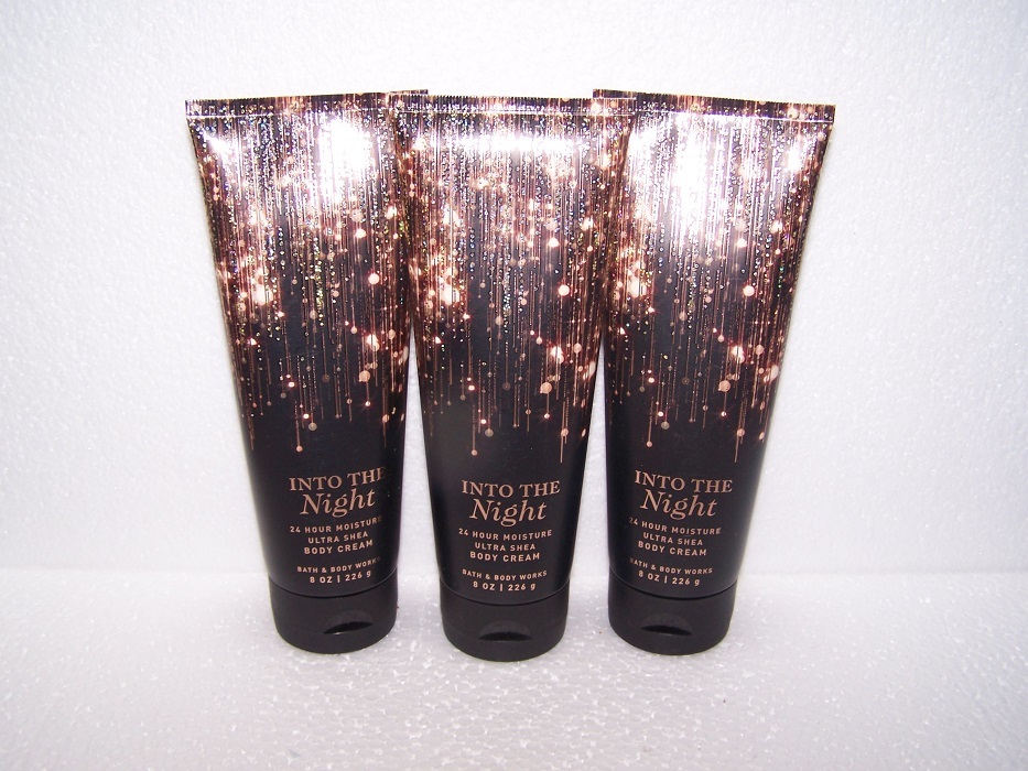 Bath & Body Works Into The Night Ultra Shea Body Cream 8 oz x3