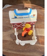 2008 FISHER PRICE Play Family Farm Barn Carrying Case Tractor Fences Farmer - €16,84 EUR