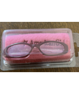 American Girl Rosy GLASSES for 18&quot; Dolls Accessory Eye Pink Case NIP New - £10.24 GBP