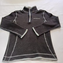 Men's Outfitter Trading Co. Shirt Black & Gray Heather Long Sleeve Pullover Sz M image 6