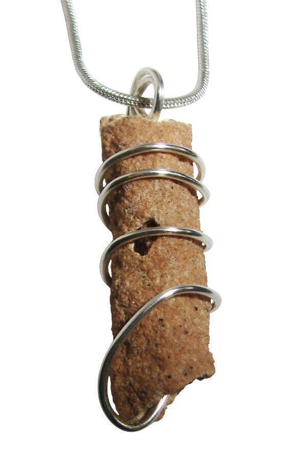 RARE UNUSUAL PRAYER PIPE LIGHTNING STRIKE SARAHA DESERT FULGURITE CRYSTA... - $33.33