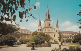 Jackson Square St. Louis Cathedral New Orleans Louisiana LA Postcard C37 - £2.38 GBP