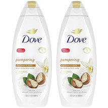 2-New Dove Body Wash for Dry Skin Shea Butter with Warm Vanilla Cleanser... - £27.51 GBP