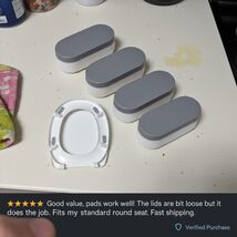 Universal Toilet Seat Bumper Spacers for Bidet, Fits Most Standard Seats... - $12.22