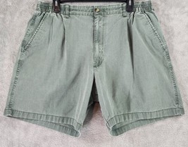 Windridge Shorts Mens 38 Green Distressed Pleated Vintage Casual Preppy Dad - £21.79 GBP