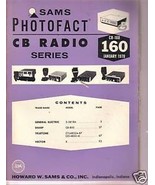 Sams Photofact CB Radio CB-160 January 1978 - £1.40 GBP