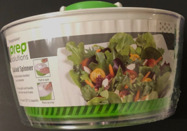 PROGRESSIVE PREP SOLUTIONS Green White Salad Spinner 4 Quart Shrinkwrap New - £35.28 GBP