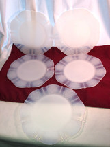 Five American Sweetheart Monax 8 Inch Plates Depression Glass - $44.99