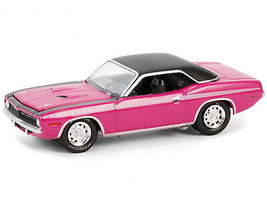 1970 Plymouth Barracuda Moulin Rouge Pink with Black Top (Las Vegas 2023) Bar... - £12.44 GBP