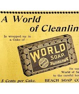 World Soap Beach Soap Company 1894 Advertisement Victorian Cleanliness A... - $19.99