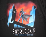 TeeFury Sherlock LARGE &quot;Sherlock Cartoon&quot; shirt Benedict Cumberbatch BLACK - $14.00