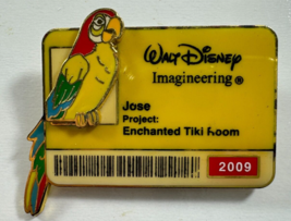 Disney World Badge Series 2009 DLR ENCHANTED TIKI ROOM JOSE Imagineering... - $79.19