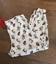 Santa’s Treasures pajama pants Plus sz XL Jogger style Bulldog Christmas... - £17.99 GBP