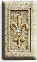 Royal Fleur De Lis Phone Jack Telephone Wall Plate Switch Medieval Hd Room Decor - £12.57 GBP