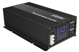 2000W Pure Sine Inverter with LCD Screen 12V/24V/36V/48V - £338.35 GBP