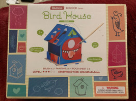 Wood Bird House Robotime DIY Kit Build Your Own Birdhouse New Craft Christmas - £13.84 GBP