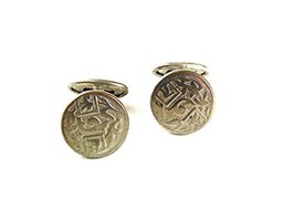 Edwardian / Art Deco Silvertone Cufflinks 42117 - £17.91 GBP