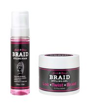 Nicole &amp; Alyssa - Braid Foam and Loc/Twist Braid Gel Combo (7.2oz (Foam)... - $19.26