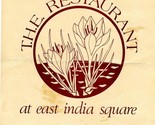 T H E Restaurant at East India Square Dinner Menu Salem Massachusetts - £19.58 GBP
