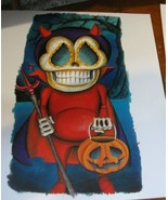 Dave Sanchez Tattoo Art Mexican Halloween Trick or Treat Signed Numbered... - $7,234.82 MXN