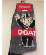 NEW Monopoly GOAT Unisex Crew Socks Size 10-13 for Shoe Size 6.5-12 - $8.96