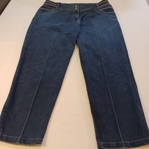 Gold Flava Womens Blue Jeans Denim Straight Leg Size Plus 20 Measured 38x28 image 6