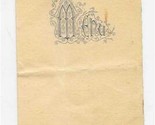 Hotel de France Poiters French Restaurant Dejeuner Menu Card 1939 Maisin... - $11.88