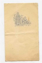 Hotel de France Poiters French Restaurant Dejeuner Menu Card 1939 Maisin... - $11.88