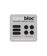 Universal Webcam Covers - Dots and Bars, 7 Pieces - Black (SHIP FROM USA) - €4,22 EUR