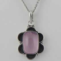 925 Argent Sterling Rose Quartz Gemmes Fait à la Main Collier Femme PSV-1895 - £27.47 GBP+