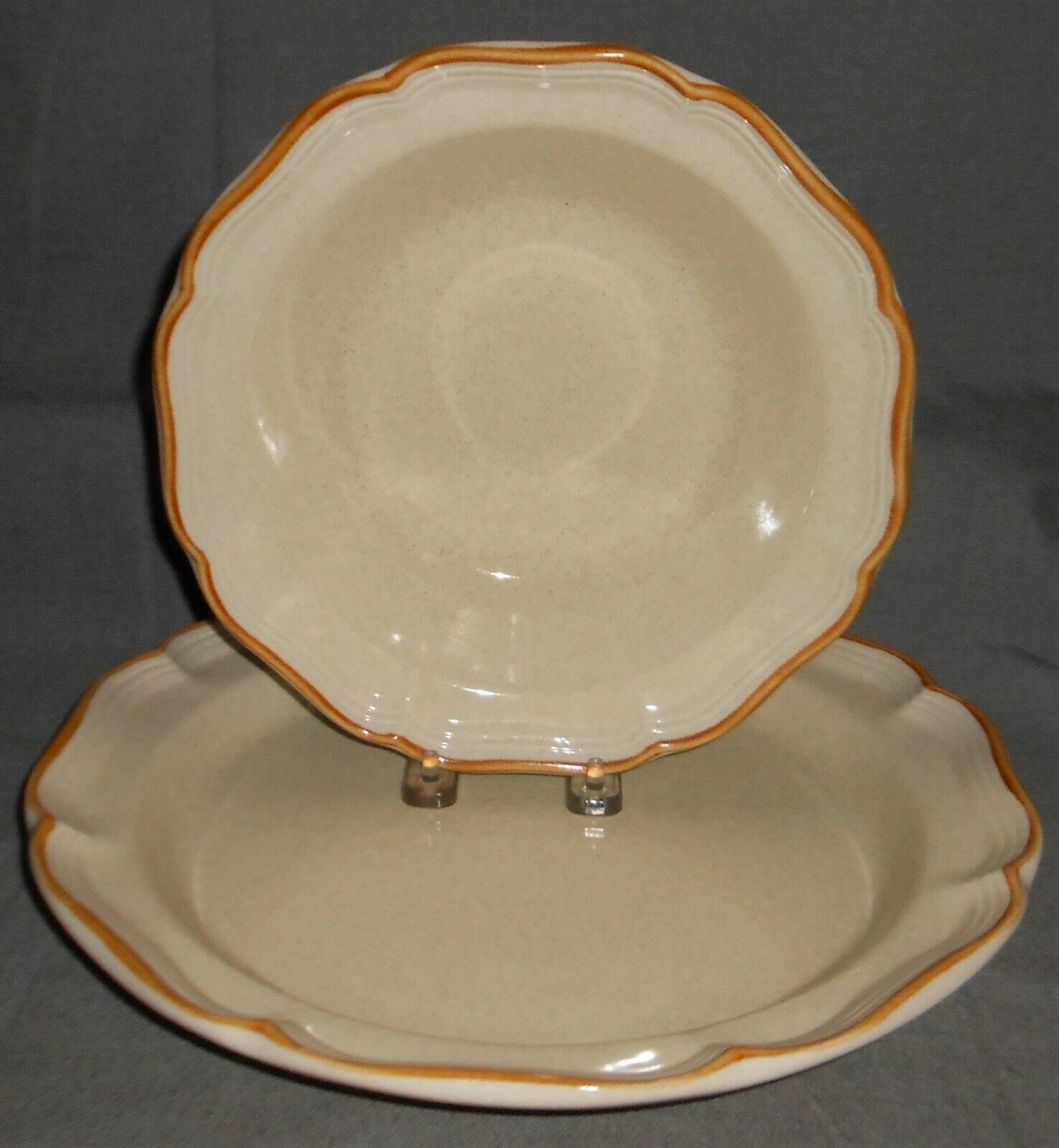 Primary image for Set (2) Mikasa GARDEN CLUB PATTERN Serving Bowl & Platter MADE IN JAPAN